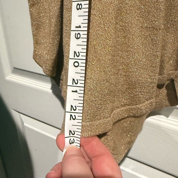 Express Shimmering Tan Long Sleeve Top - Picture 6 of 6